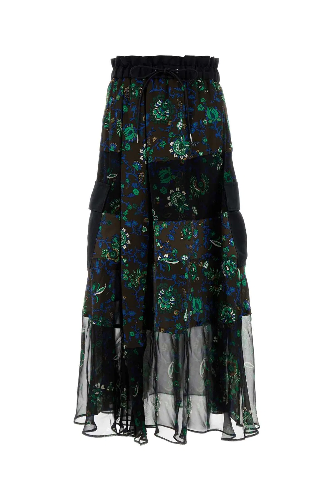 Sacai Floral Print Skirt