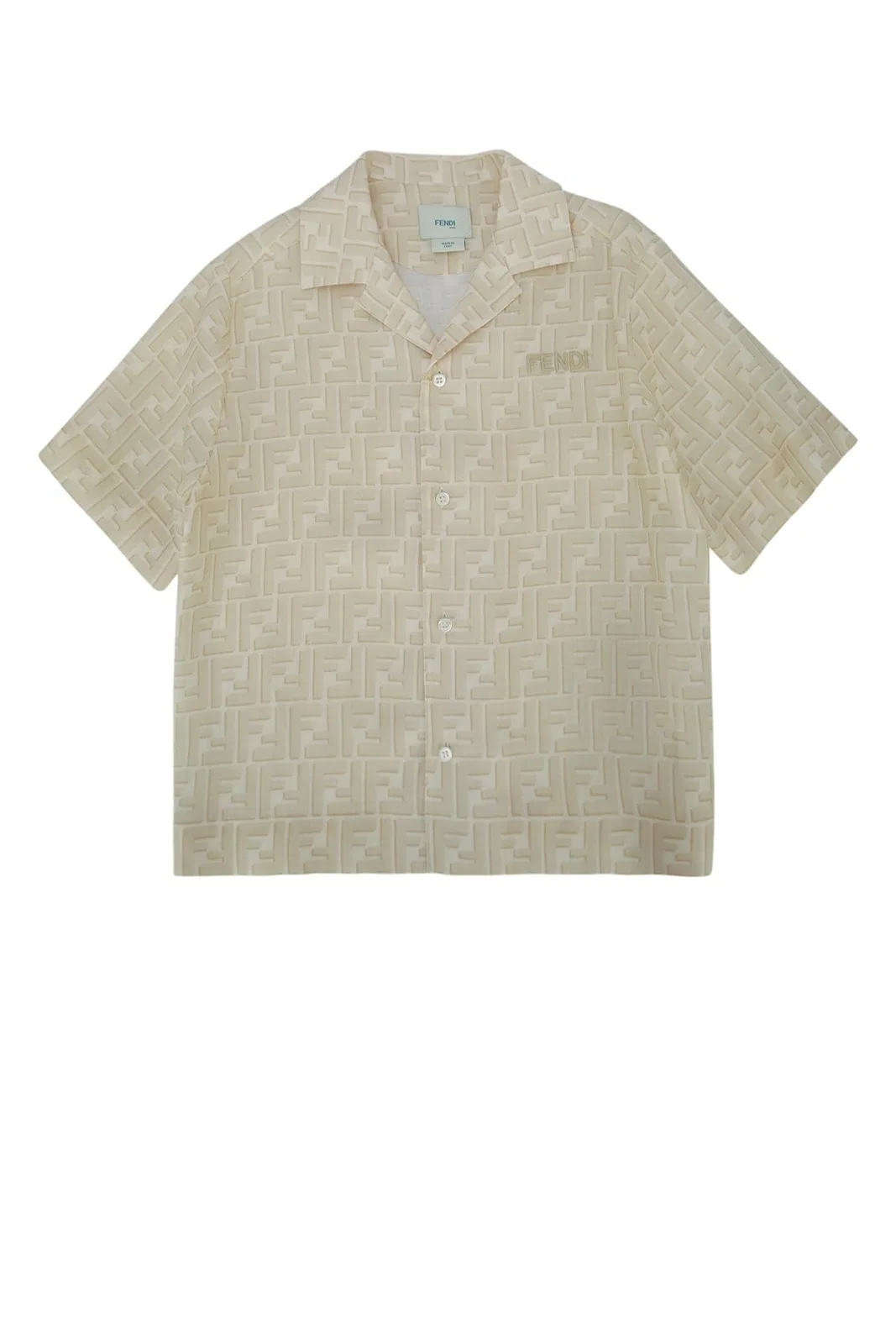 Kids Camicia Ff Shadow Prin Linen