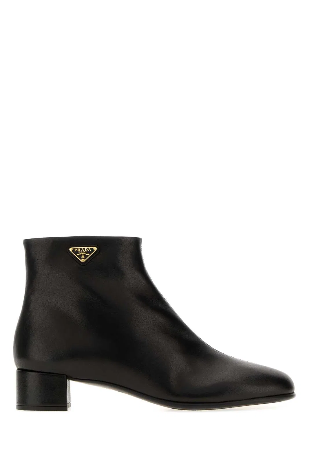 Prada Black Tronchetti Boots In Black