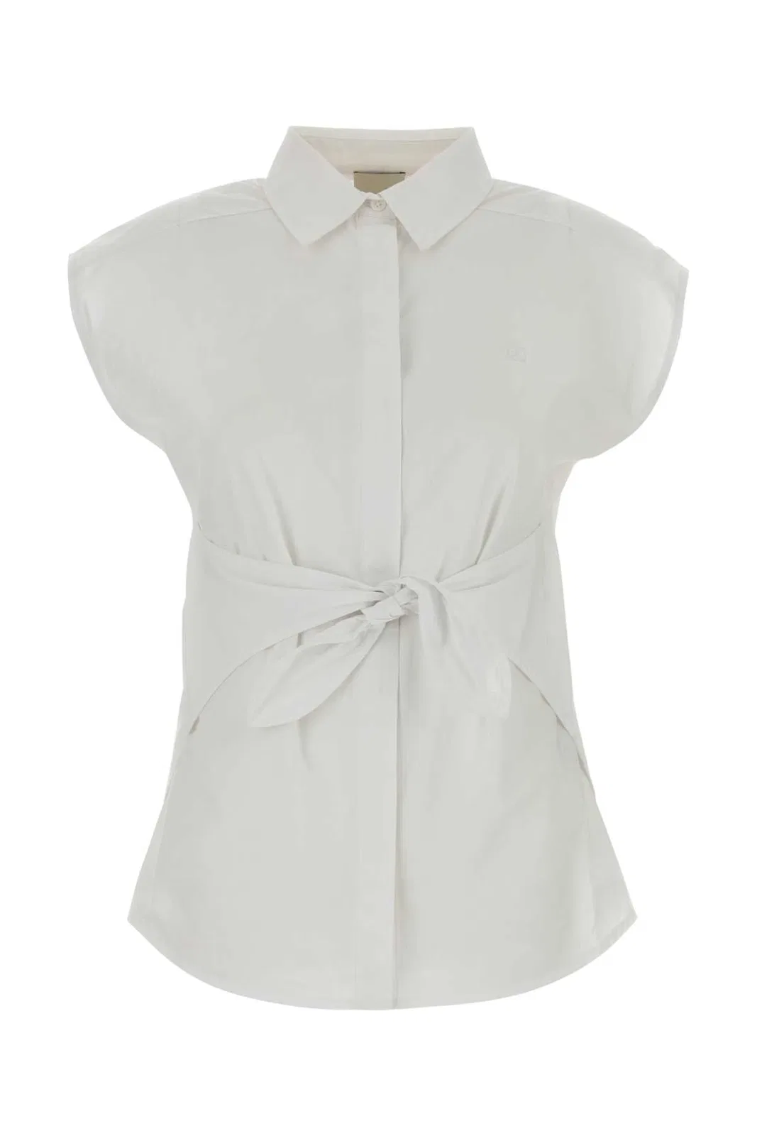 C?Otton Poplin Sl Tie Shirt