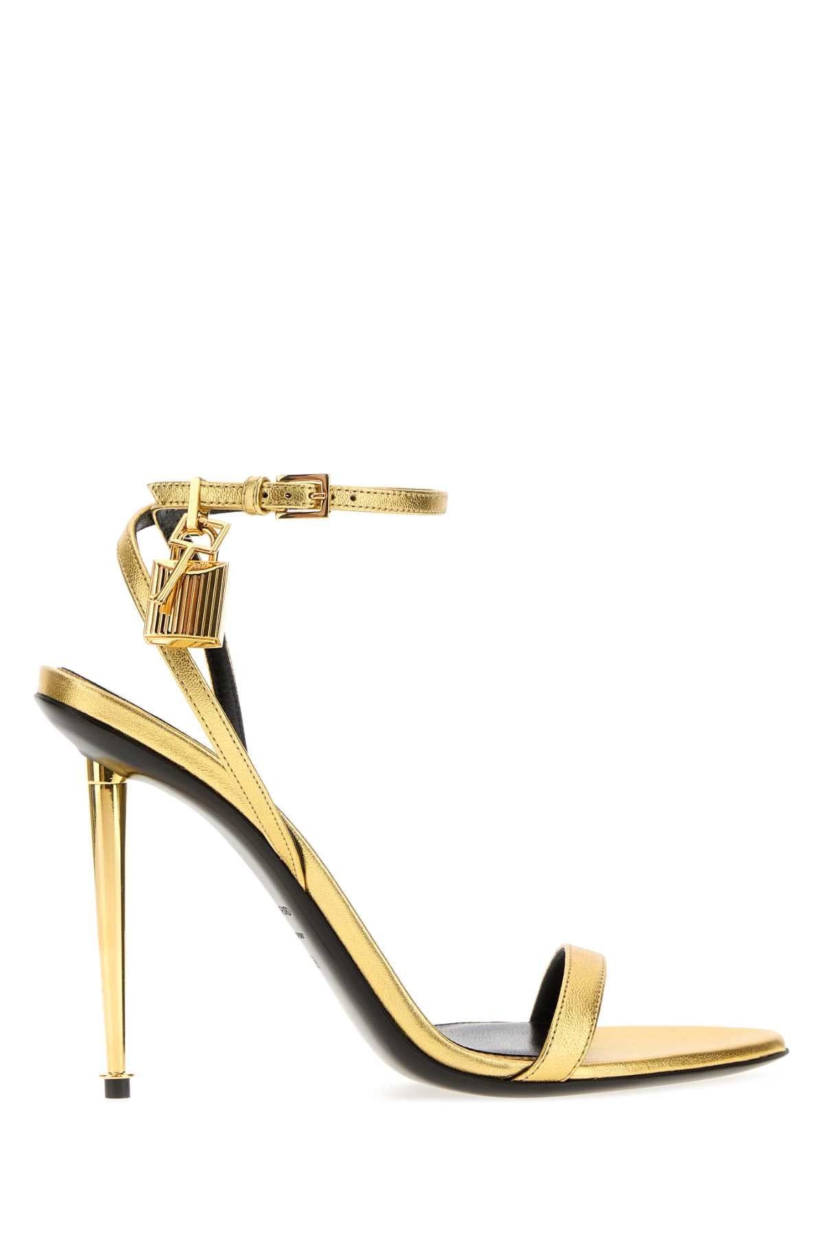 Laminated Nappa Pointy Naked Sandal