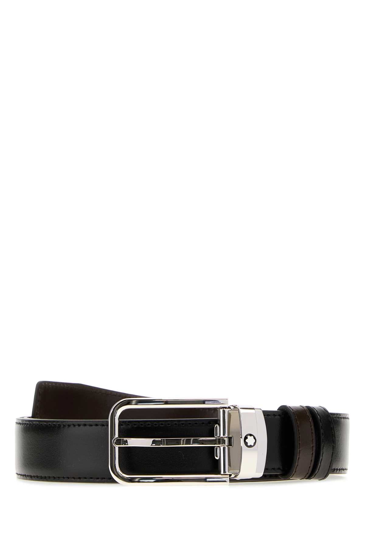 Rectangular 30 Mm Belt In Meisterstück Leather
