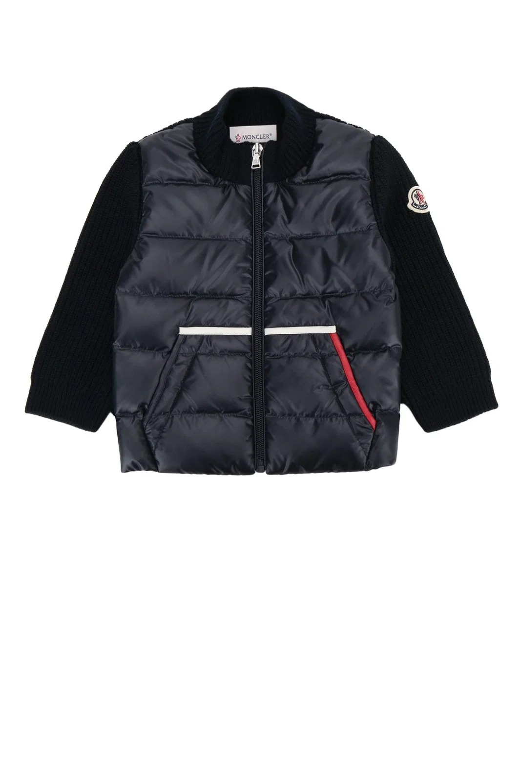 Moncler Jr Cardigan In Blue