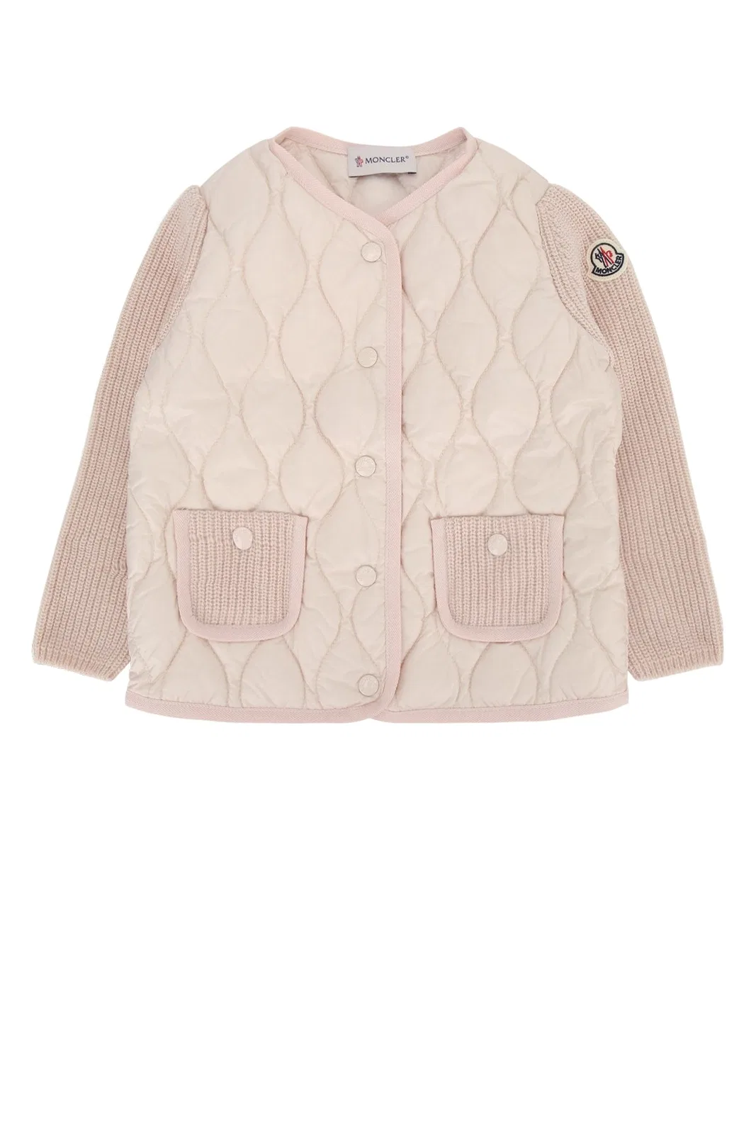 Moncler Jr Cardigan In Pink