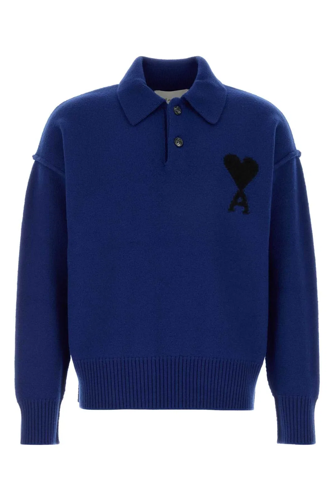 Quota-Polosweaterwithcontrastedamidecoeur