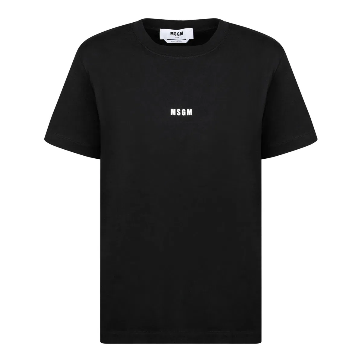 Msgm Tshirt Con Micro Logo In Black