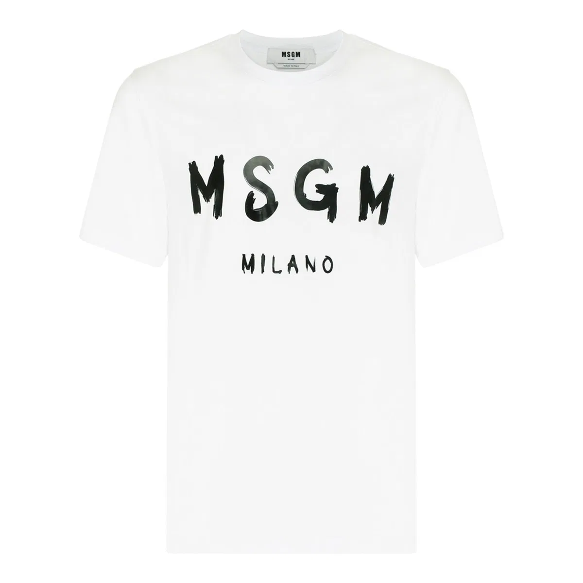 Msgm Logo Printed T-shirt In White