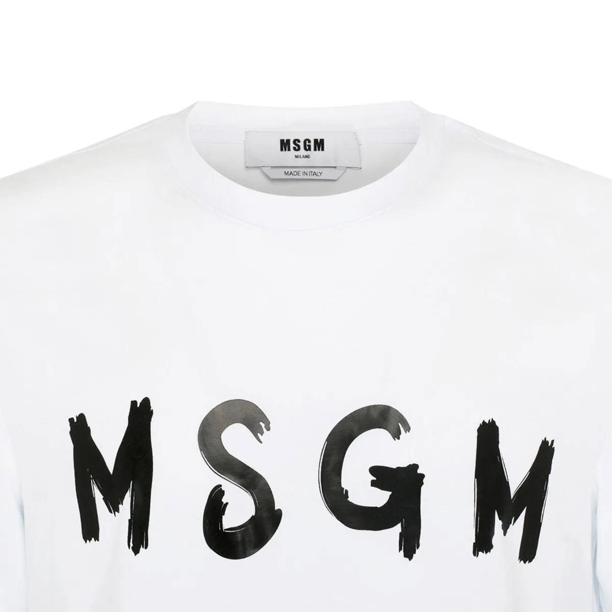 Msgm Logo Printed T-shirt In White