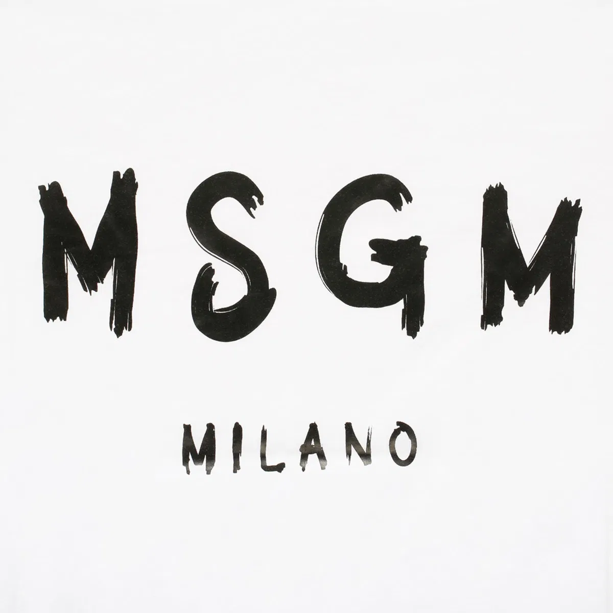 Msgm Logo Printed T-shirt In White