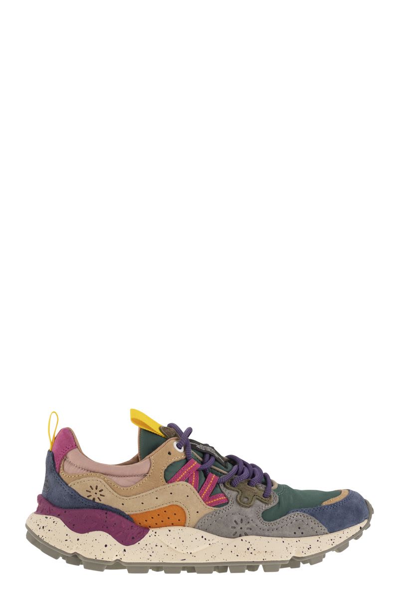 Yamano 3 - Sneakers In Suede And Technical Fabric