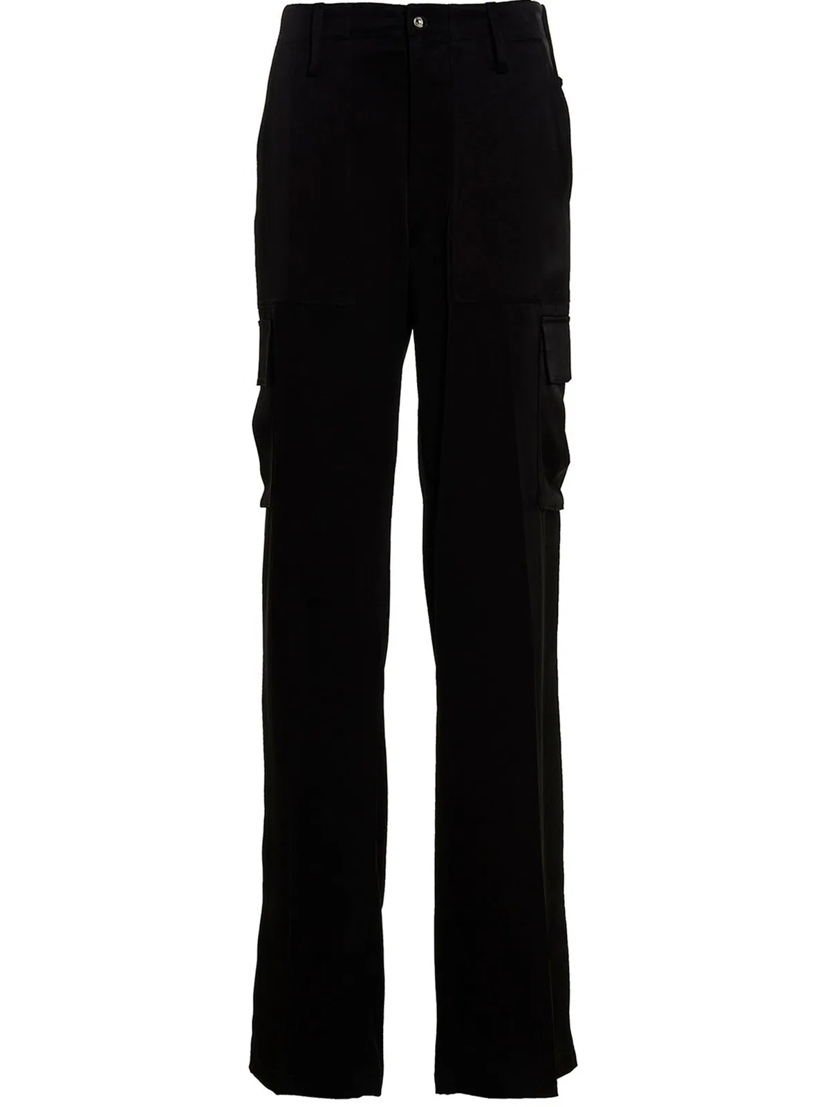 Satin Cargo Pants