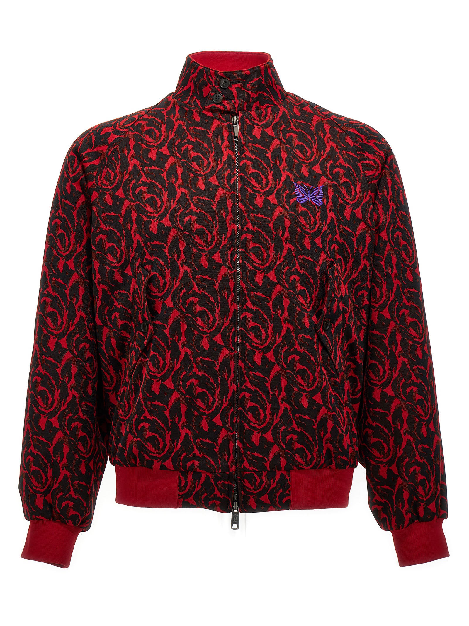 'Jacquard Needles' Bomber Jacket