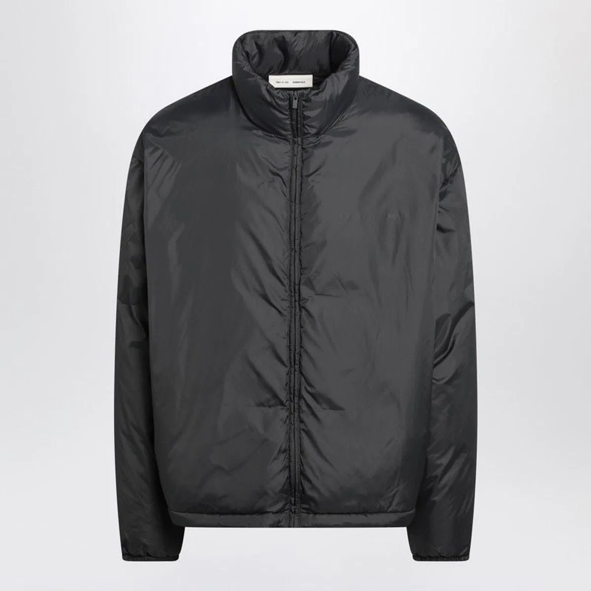 Grey Padded Ripstop Nylon Jacket