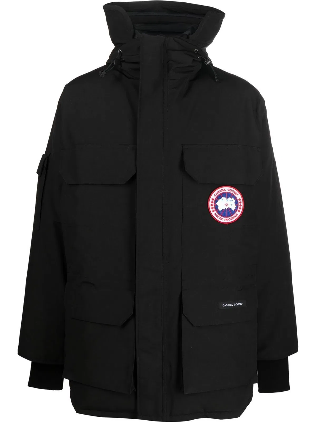 Black Polyester Blend Expedition Down Jacket