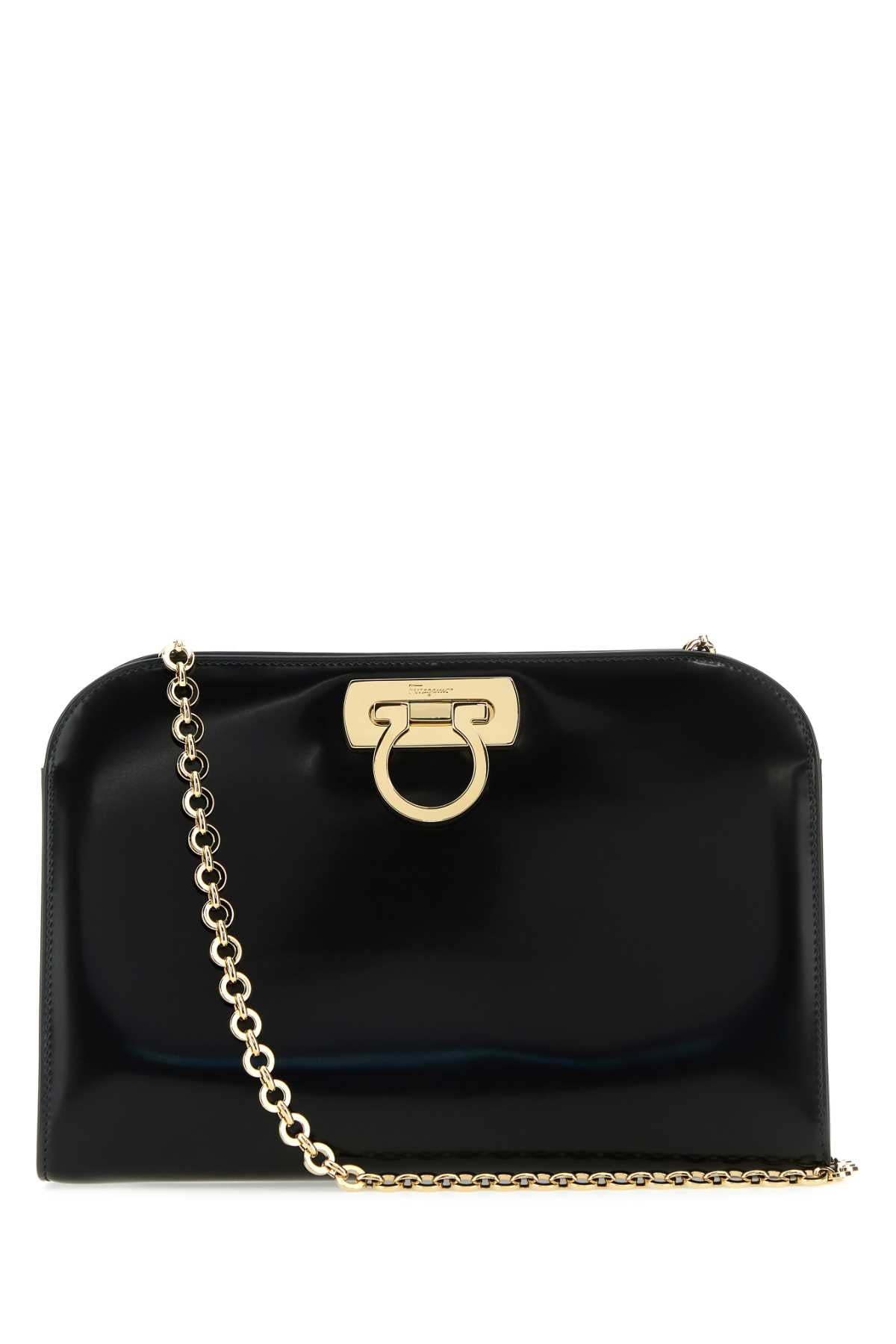 Black Leather Clutch