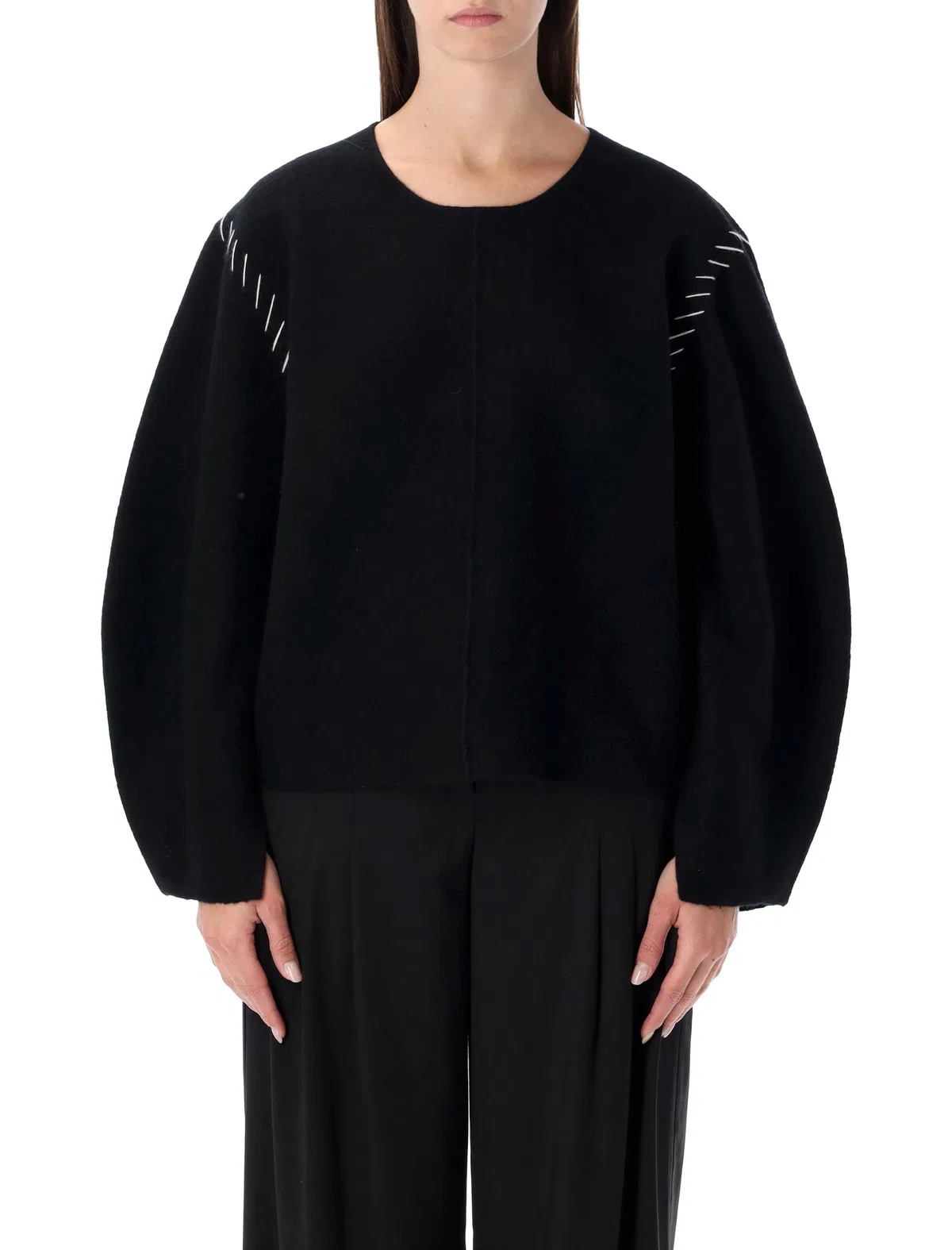 Oslo Black Wool Sweater