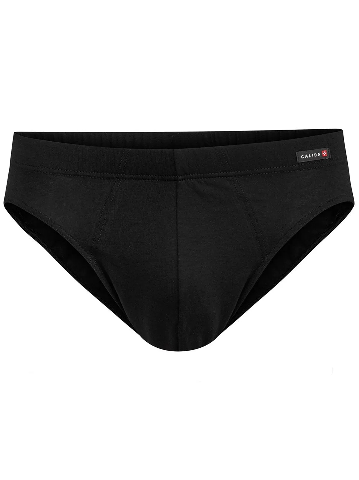 Black Cotton Elastane Slip