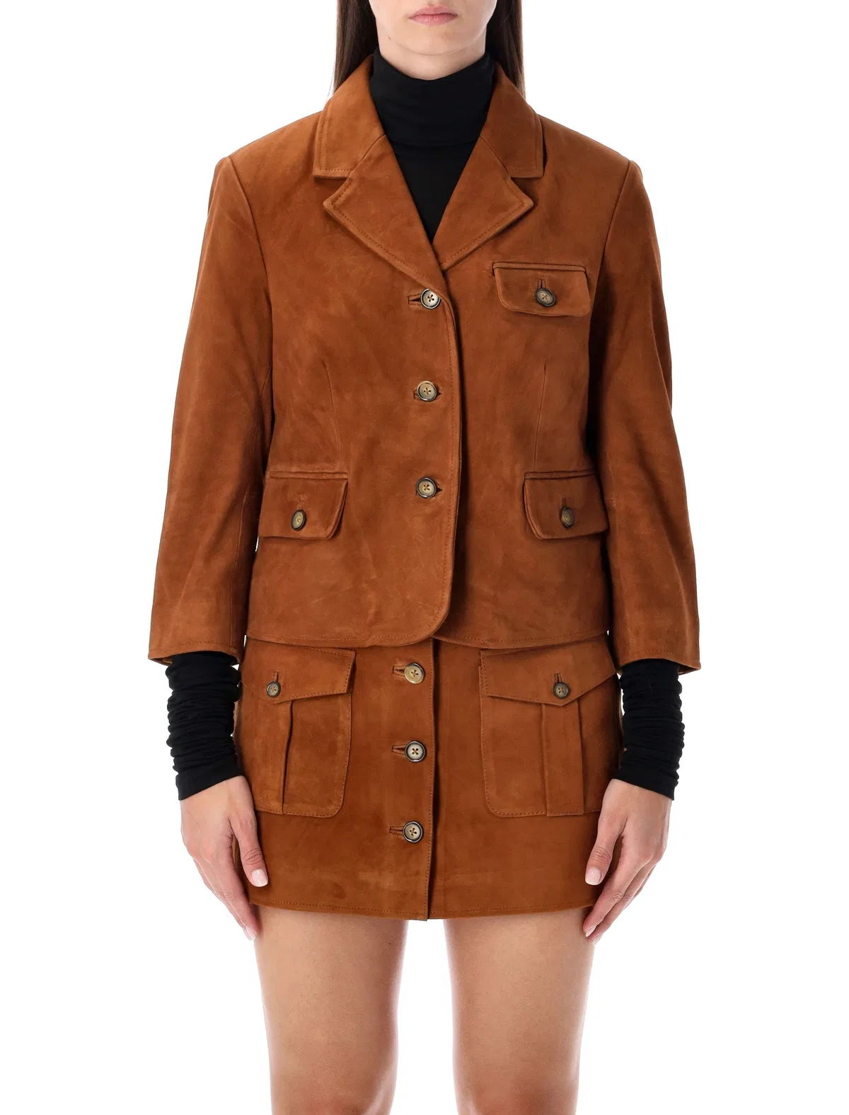 Suede Fitted Jacket
