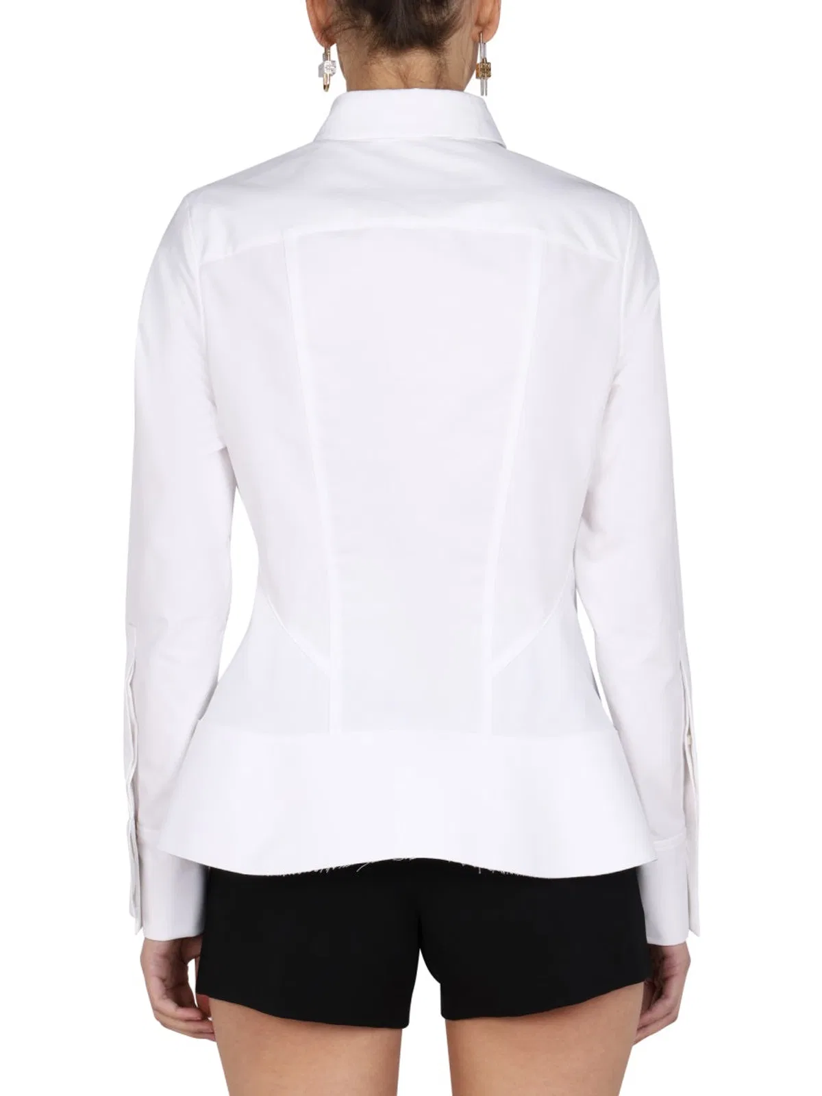 Givenchy Cotton Poplin Shirt With Insert In White