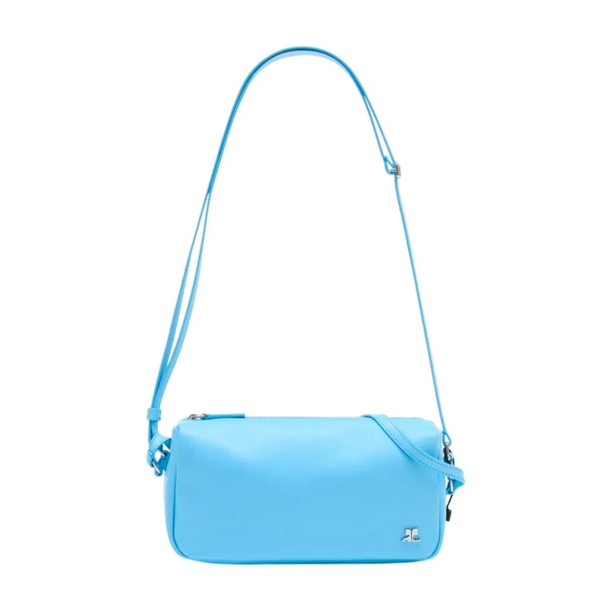Courrèges Small Three Sixty Shoulder Bag In Blue