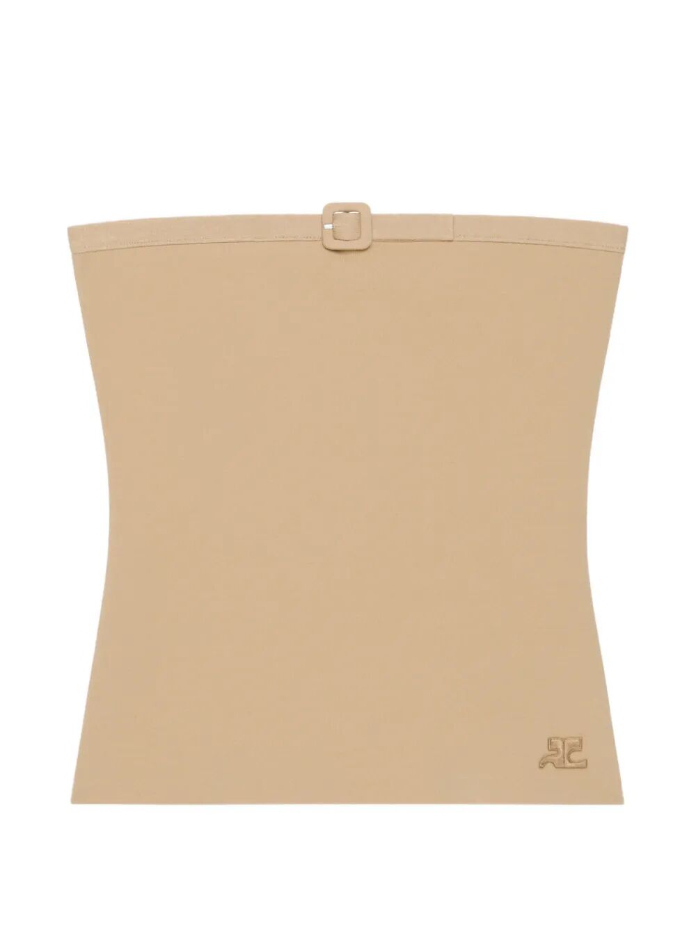 Courregès Buckle Knit Bustier Top