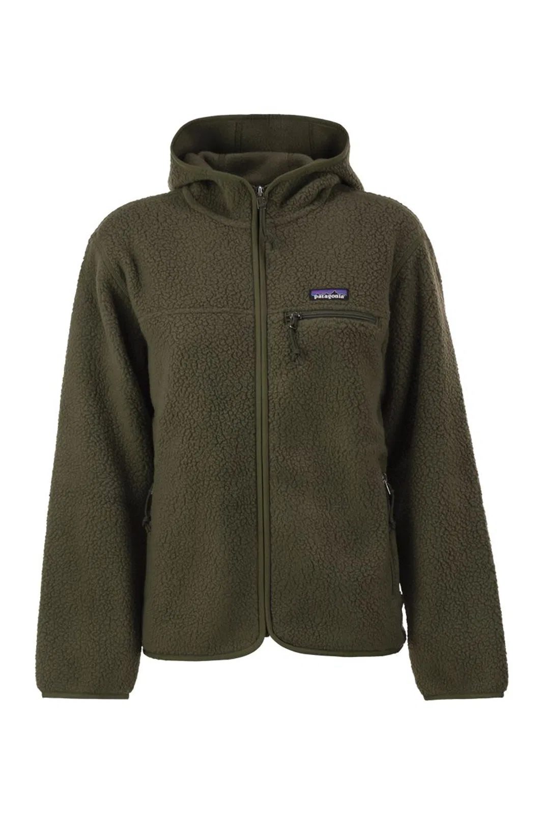 Recycled Teddy Fleece Hooded Jacket