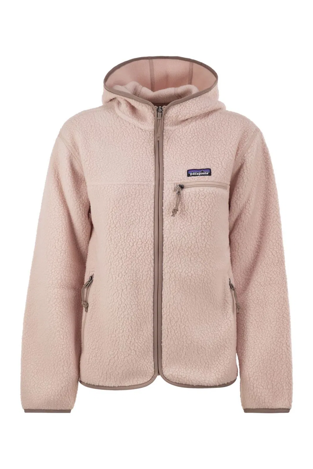Recycled Teddy Fleece Hooded Jacket