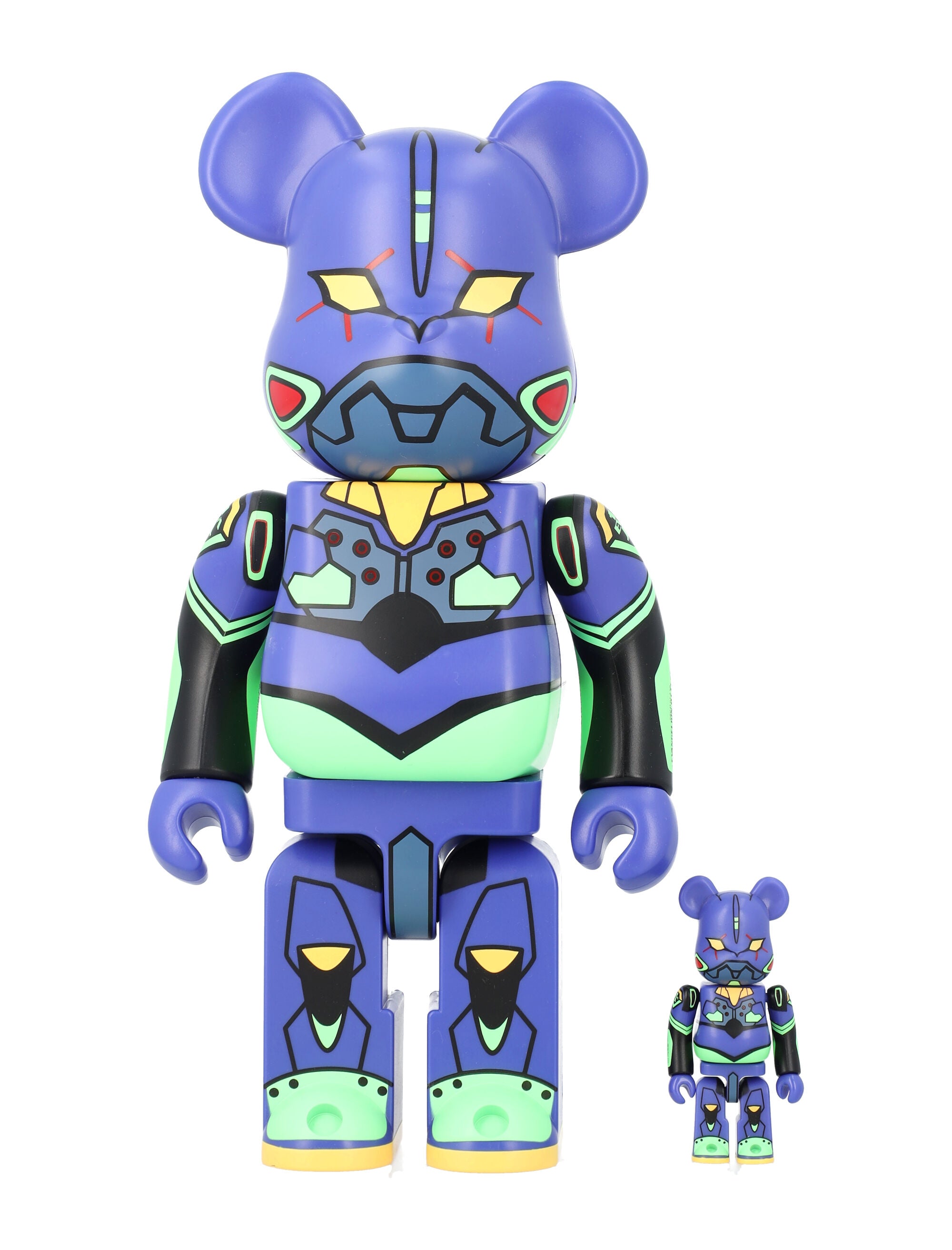 100% + 400% Evangelion Eva 01 Be@Rbrick Multicolor