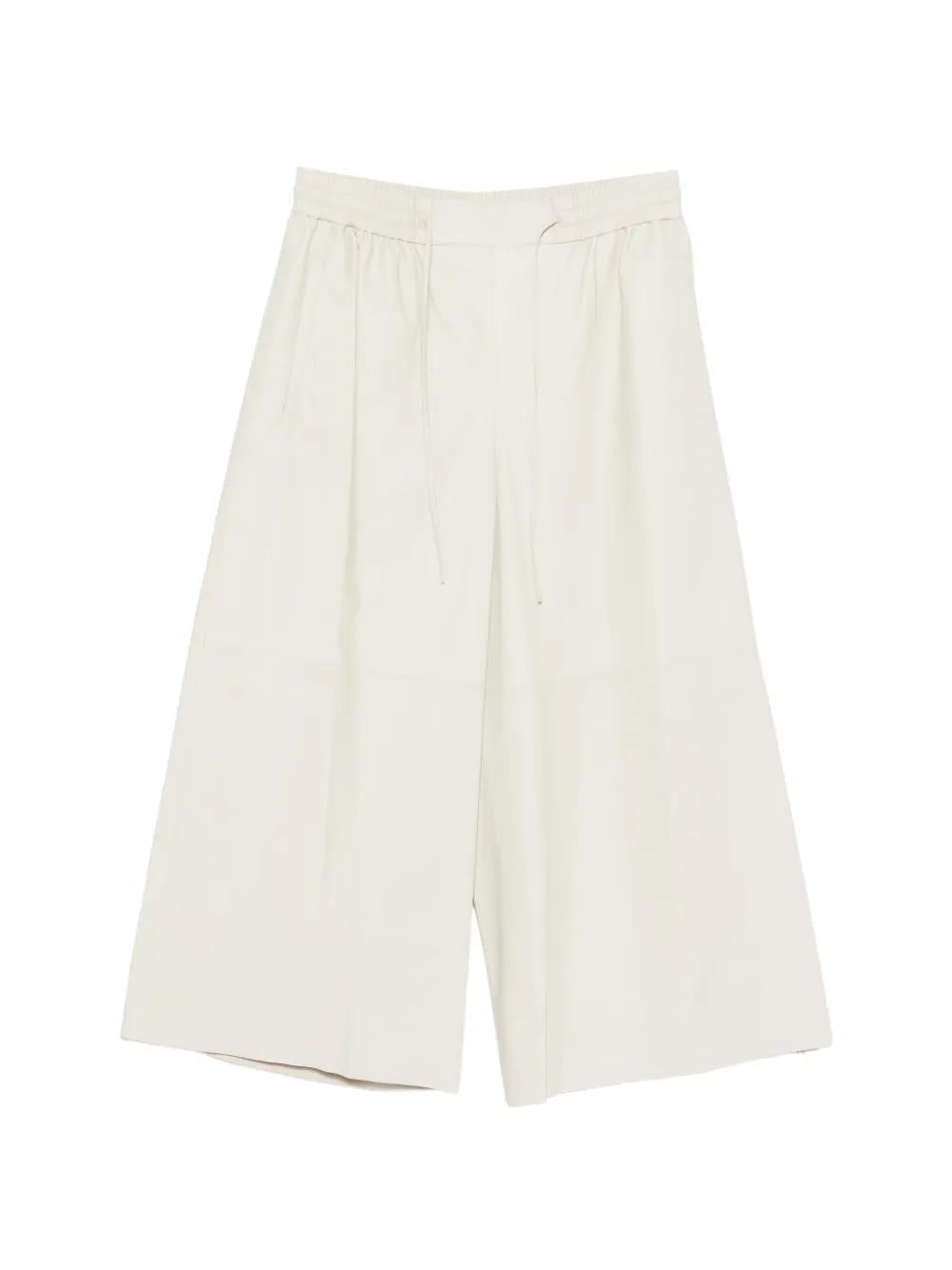 Leather Trousers With Drawstring