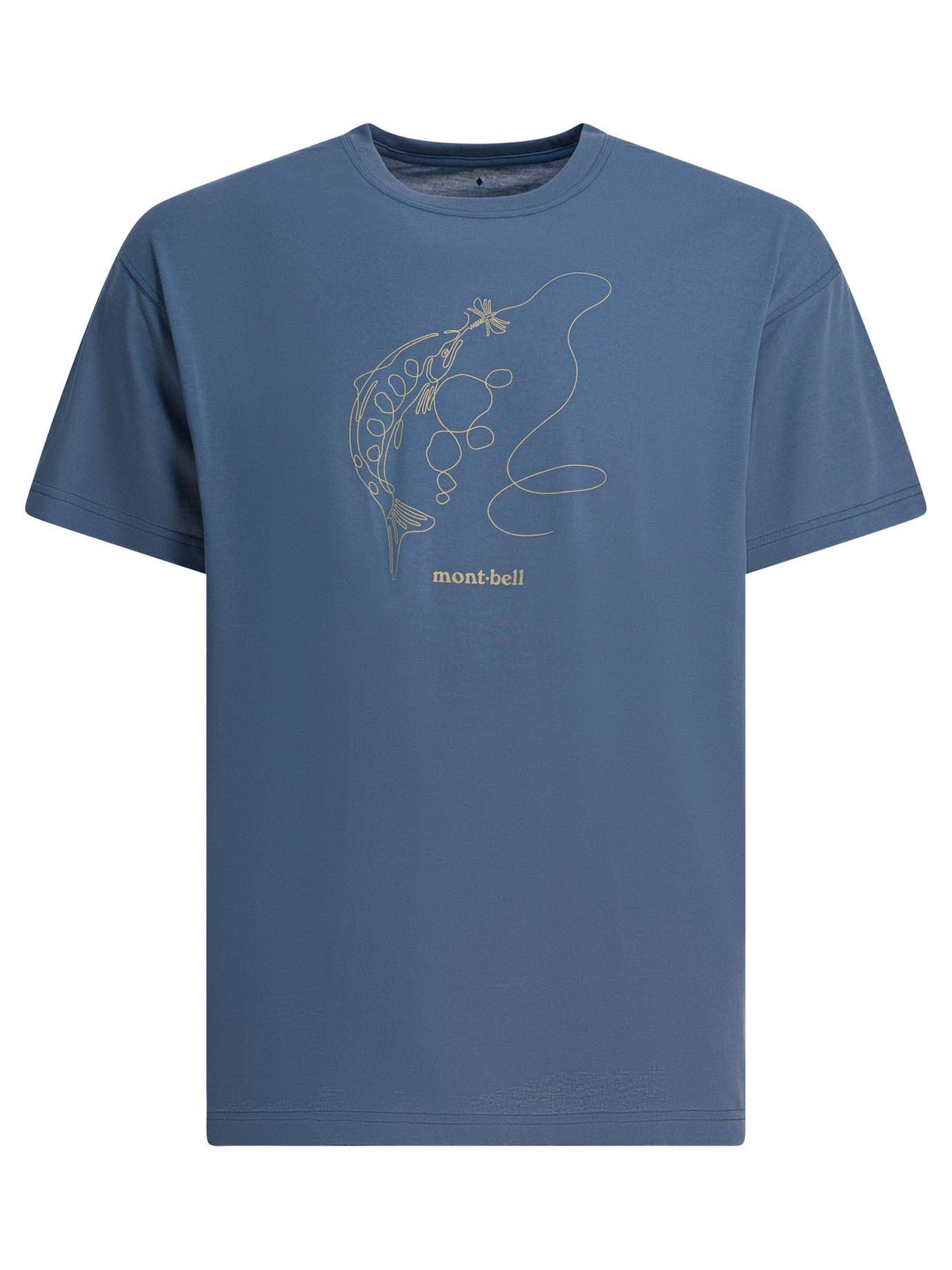 Lightblue Polyester T-Shirt