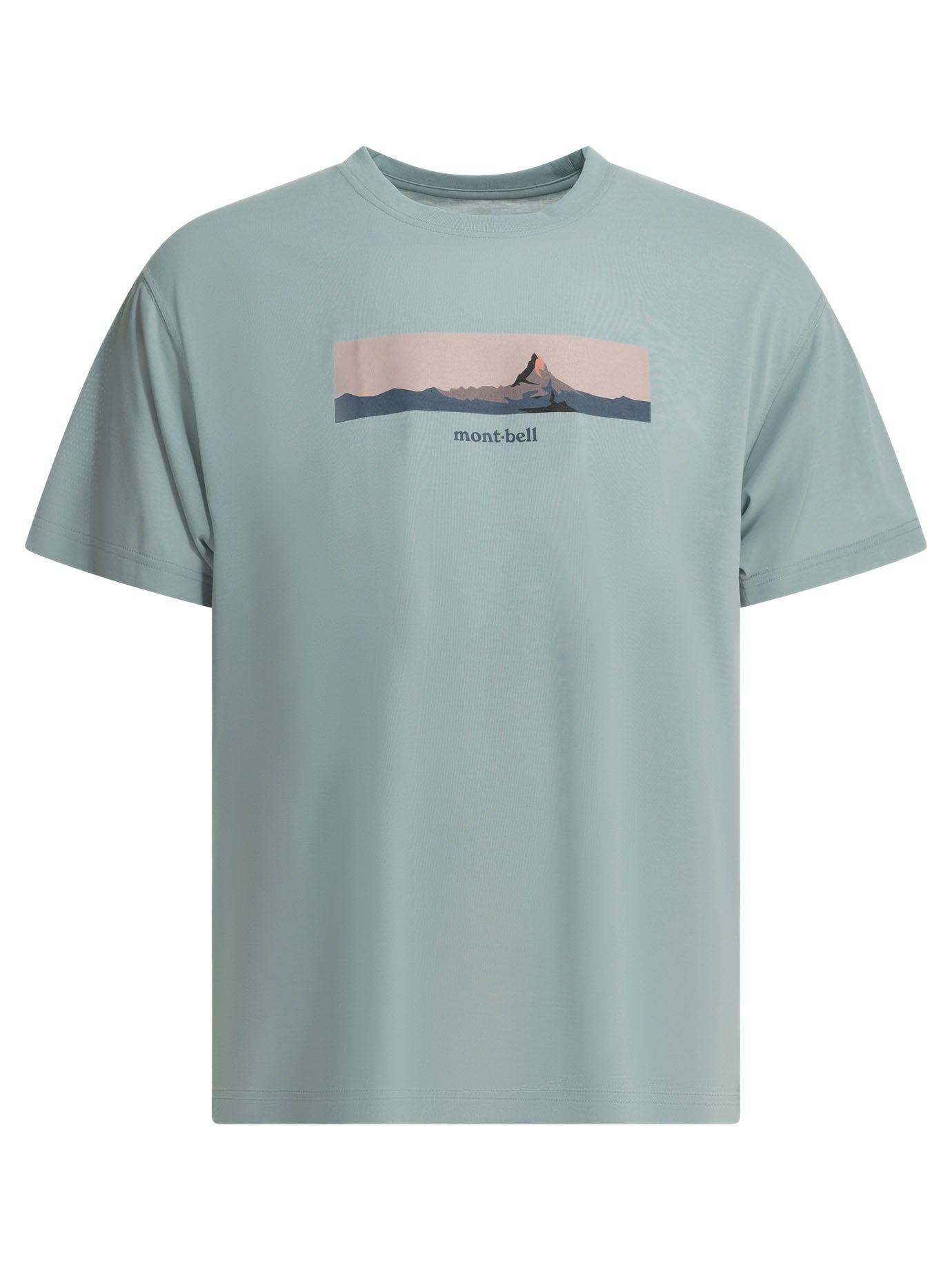 Light Blue Polyester T-Shirt