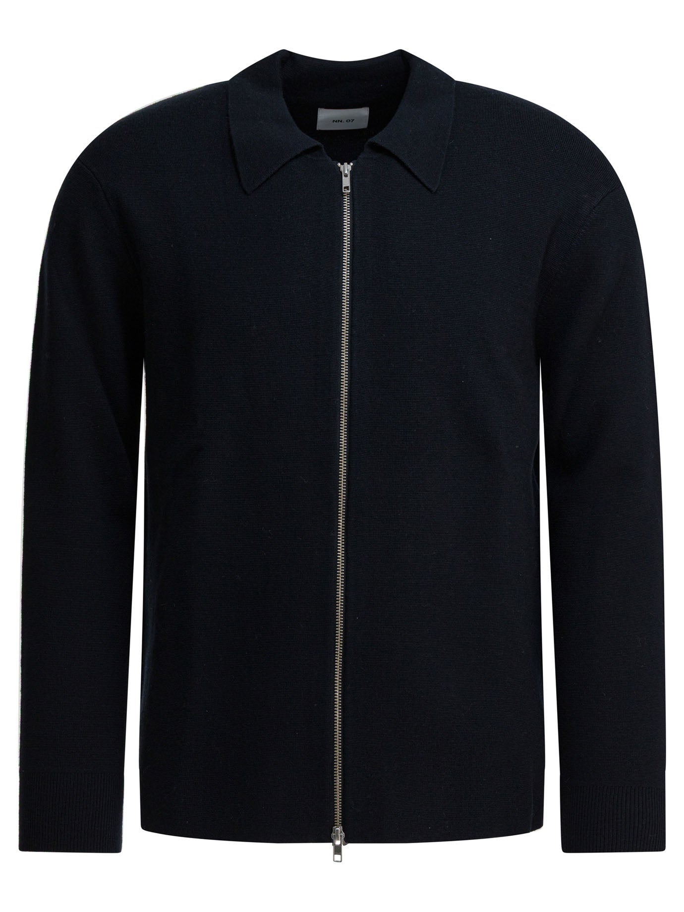 Blue Wool Acrylic Blend Knitwear