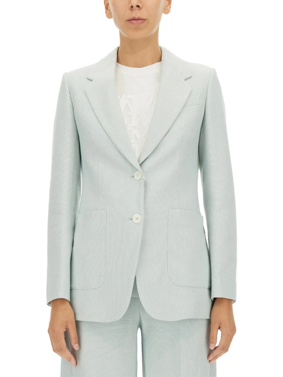 Max Mara "fox" Jacket In Blue