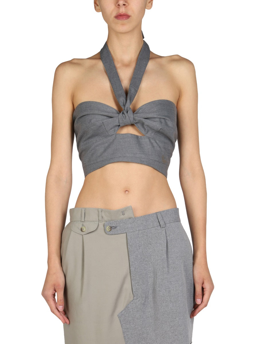 Top With Crossed Straps