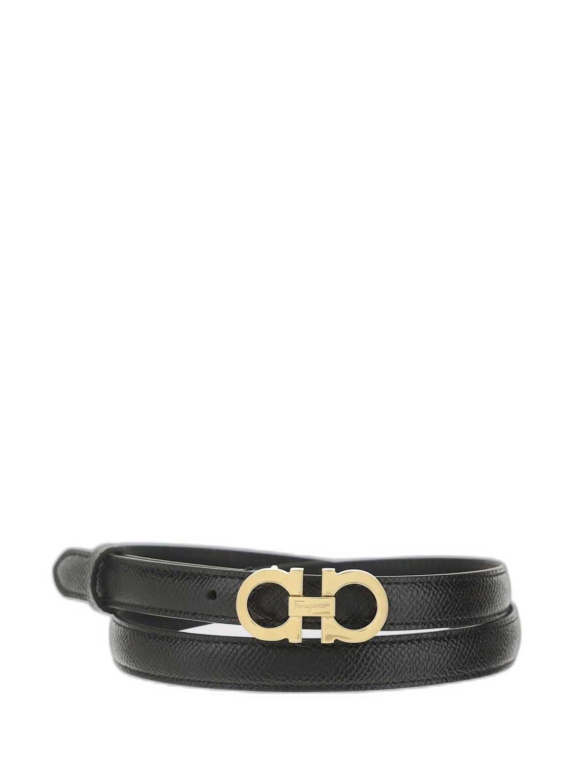 Gancini Leather Belt