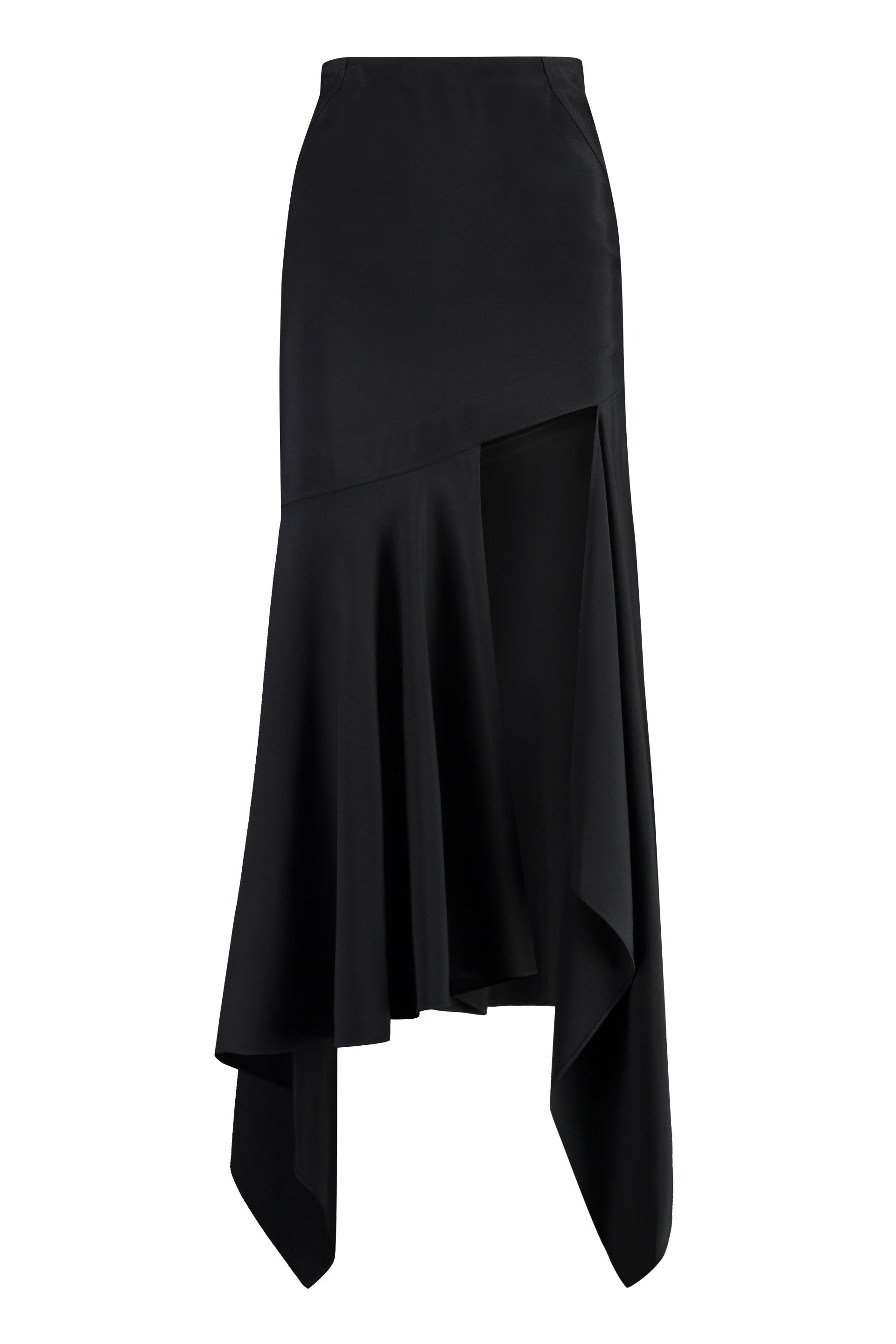 Gabardine Midi Skirt