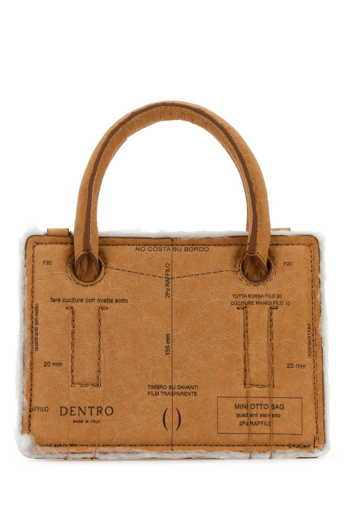 Printed Paper Mini Otto Paper Handbag