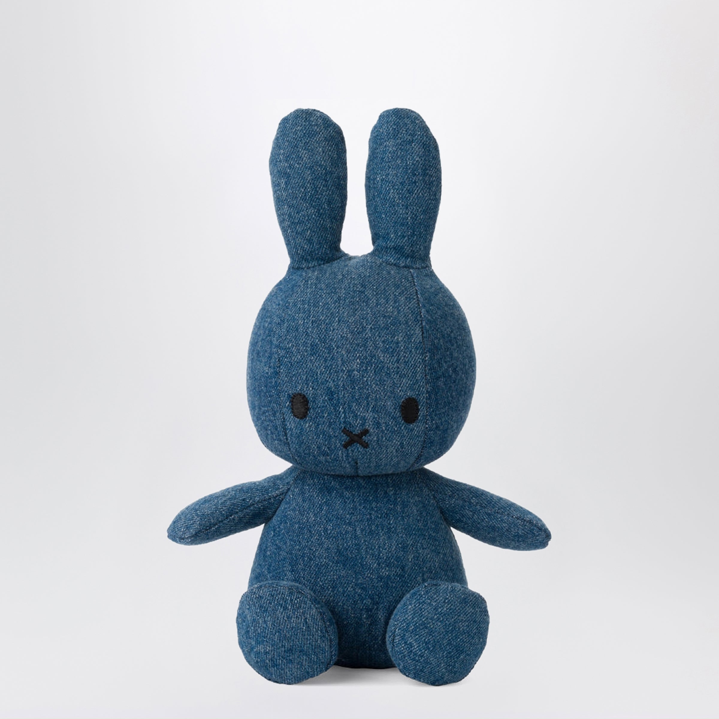 Miffy Plush Toy In Blue Denim 23 Cm