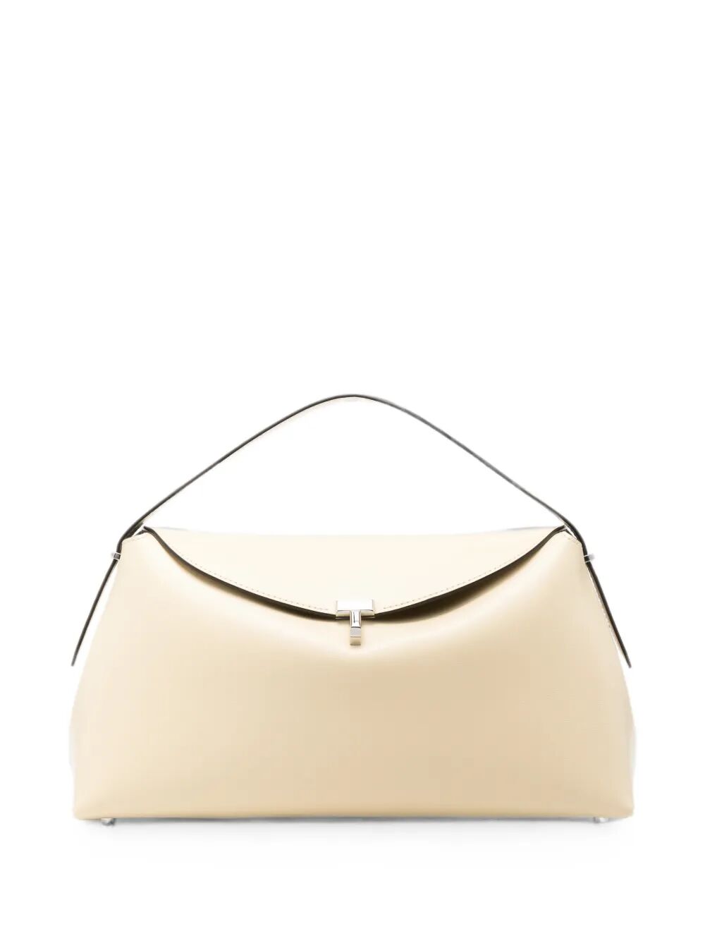 "T-Lock" Leather Top Handle Bag