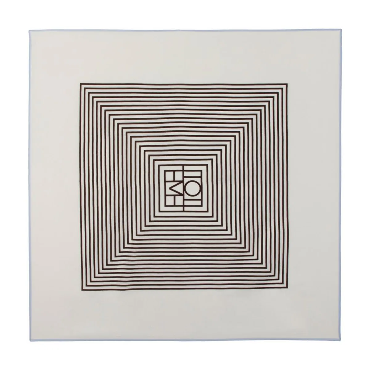 Centered Monogram Scarf -  - Silk - Multicolor