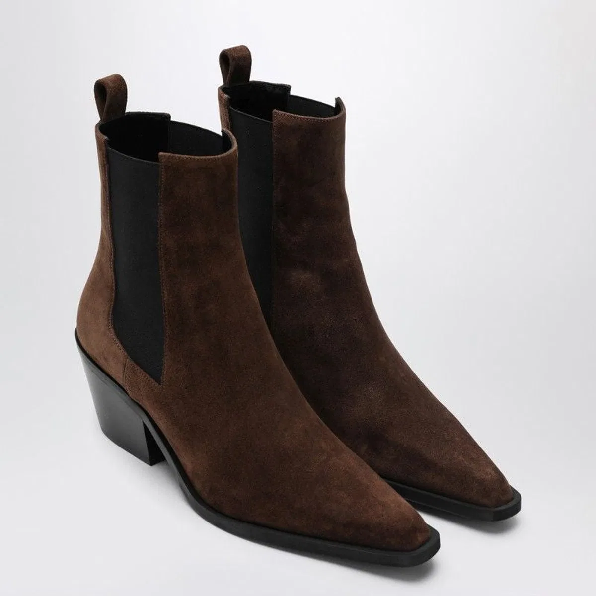 The Leo Ankle Boots In Cognac Suede