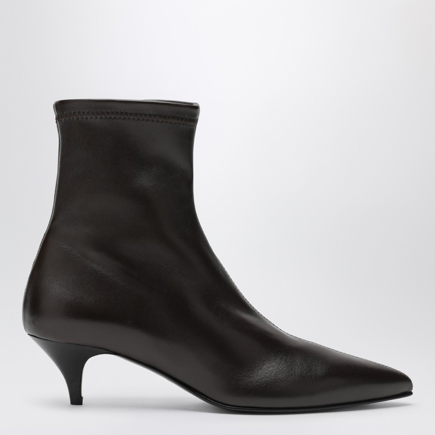 The Ophelia Ankle Boots In Brown Leather
