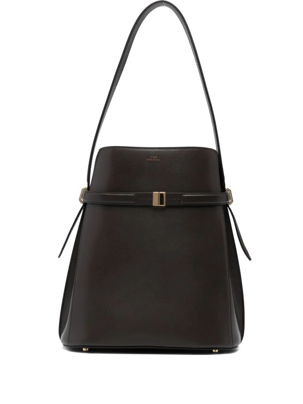 "Belted Leather" Bucket Bag