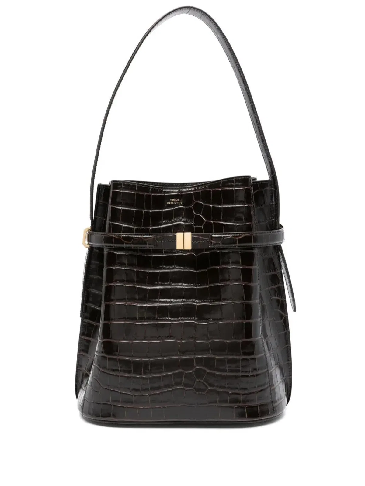 Belted Purse - - Leather - Brown
