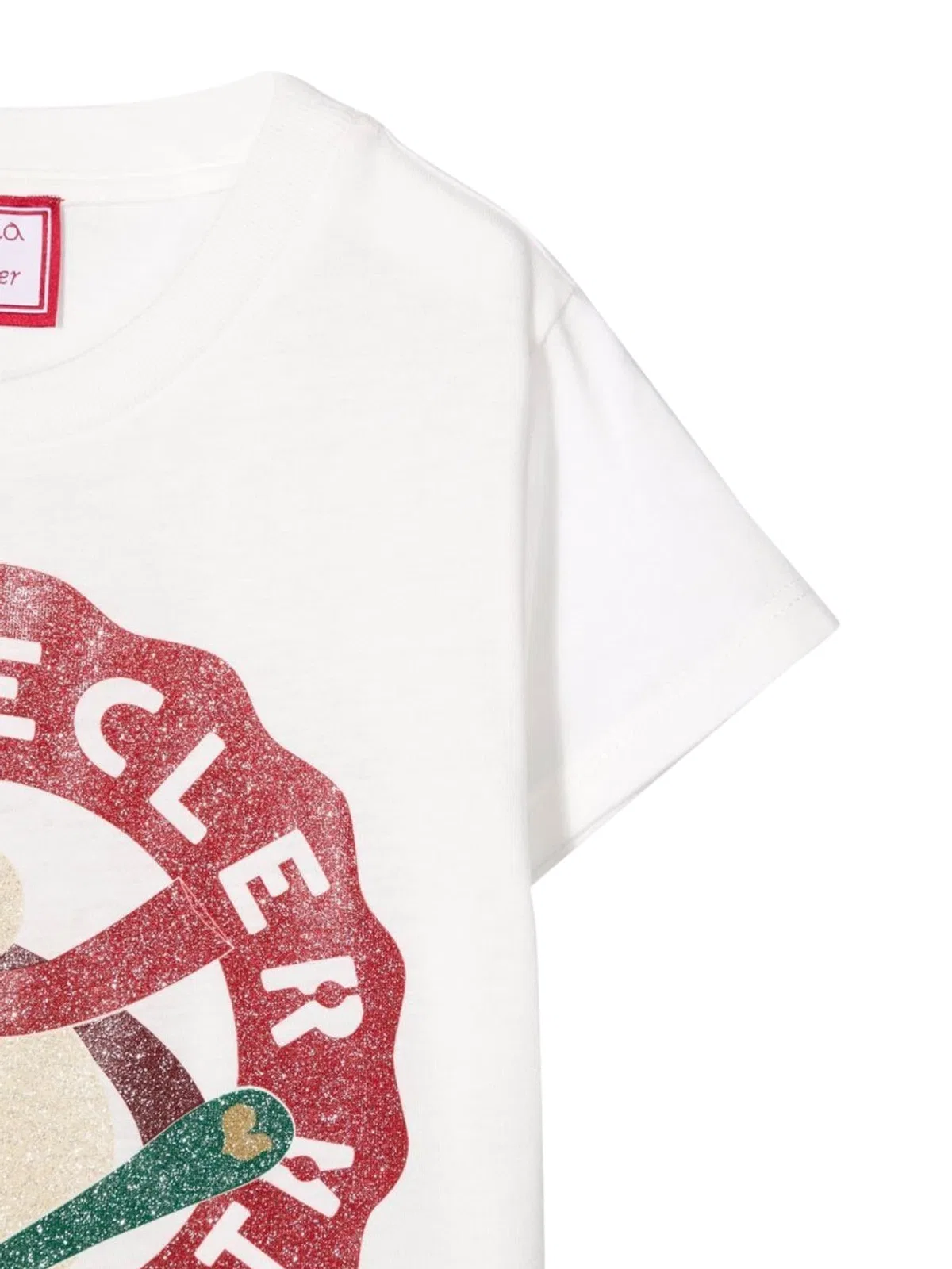 Simonetta T-shirt Logo In Ivory