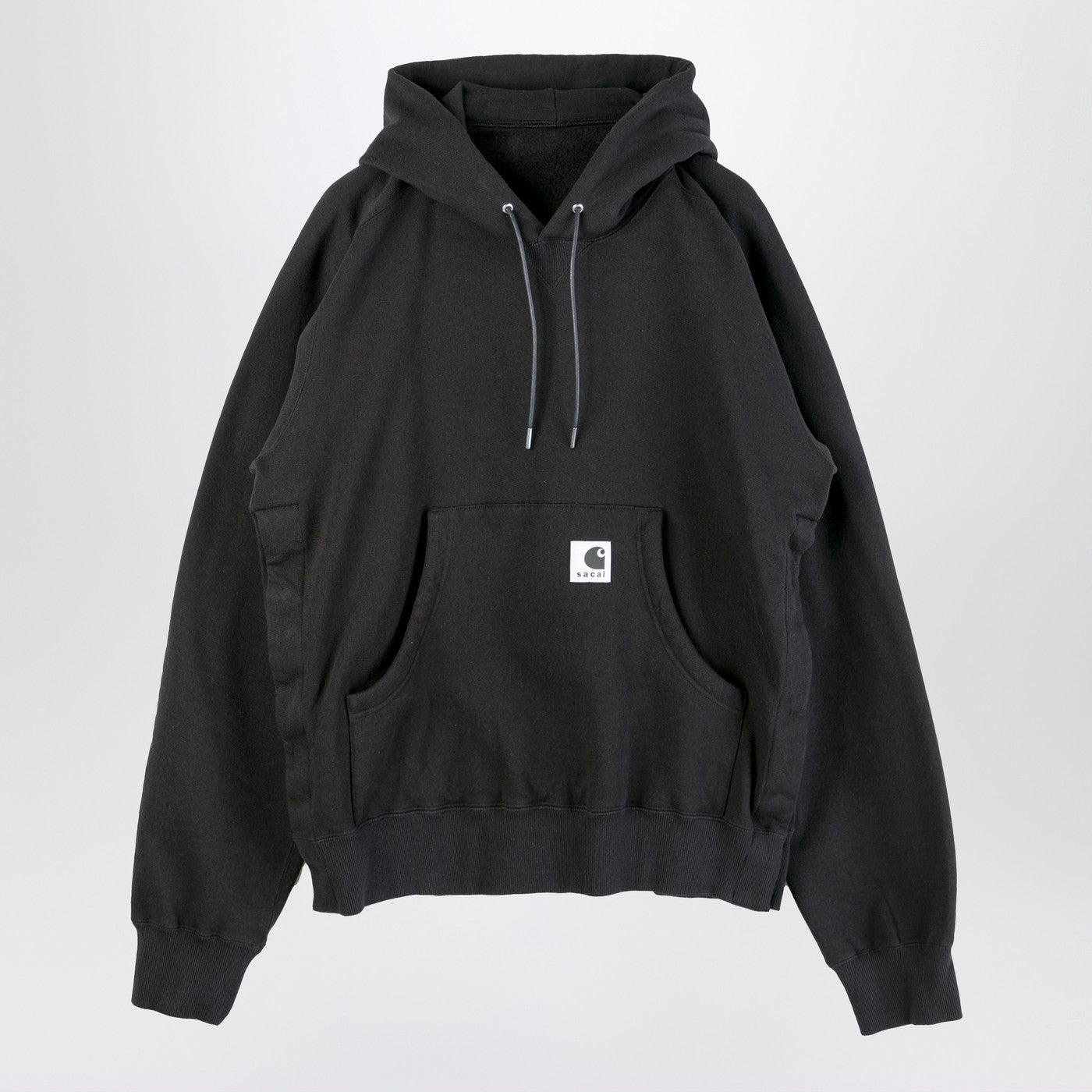 Black Cotton Hoodie