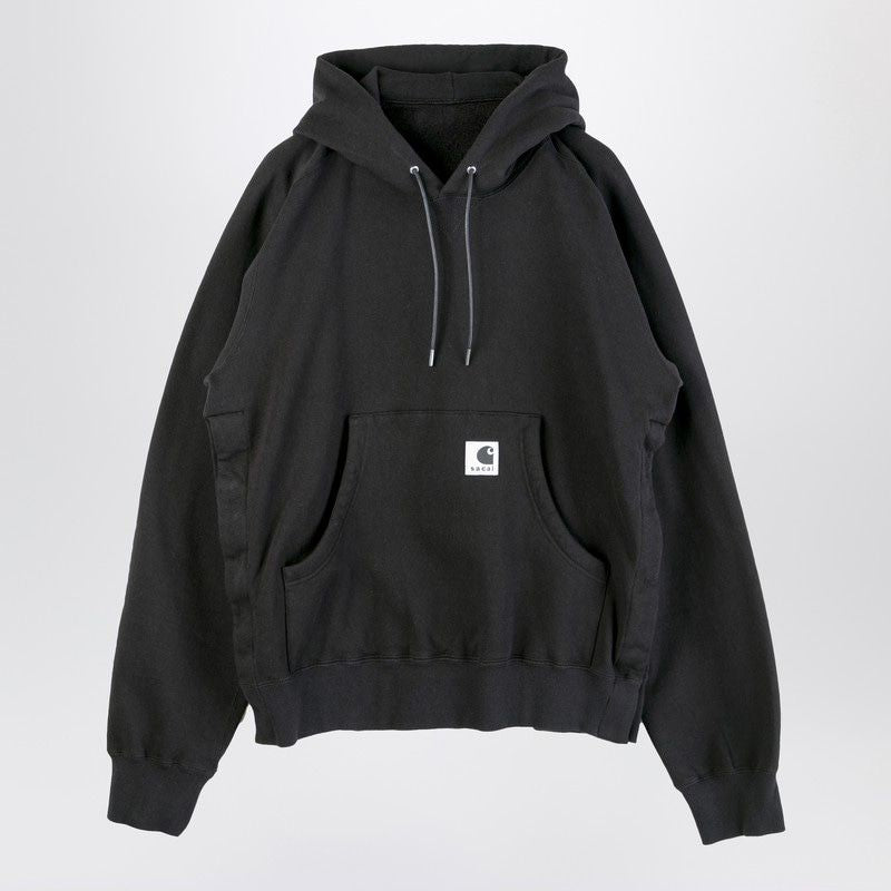 Black Cotton Hoodie