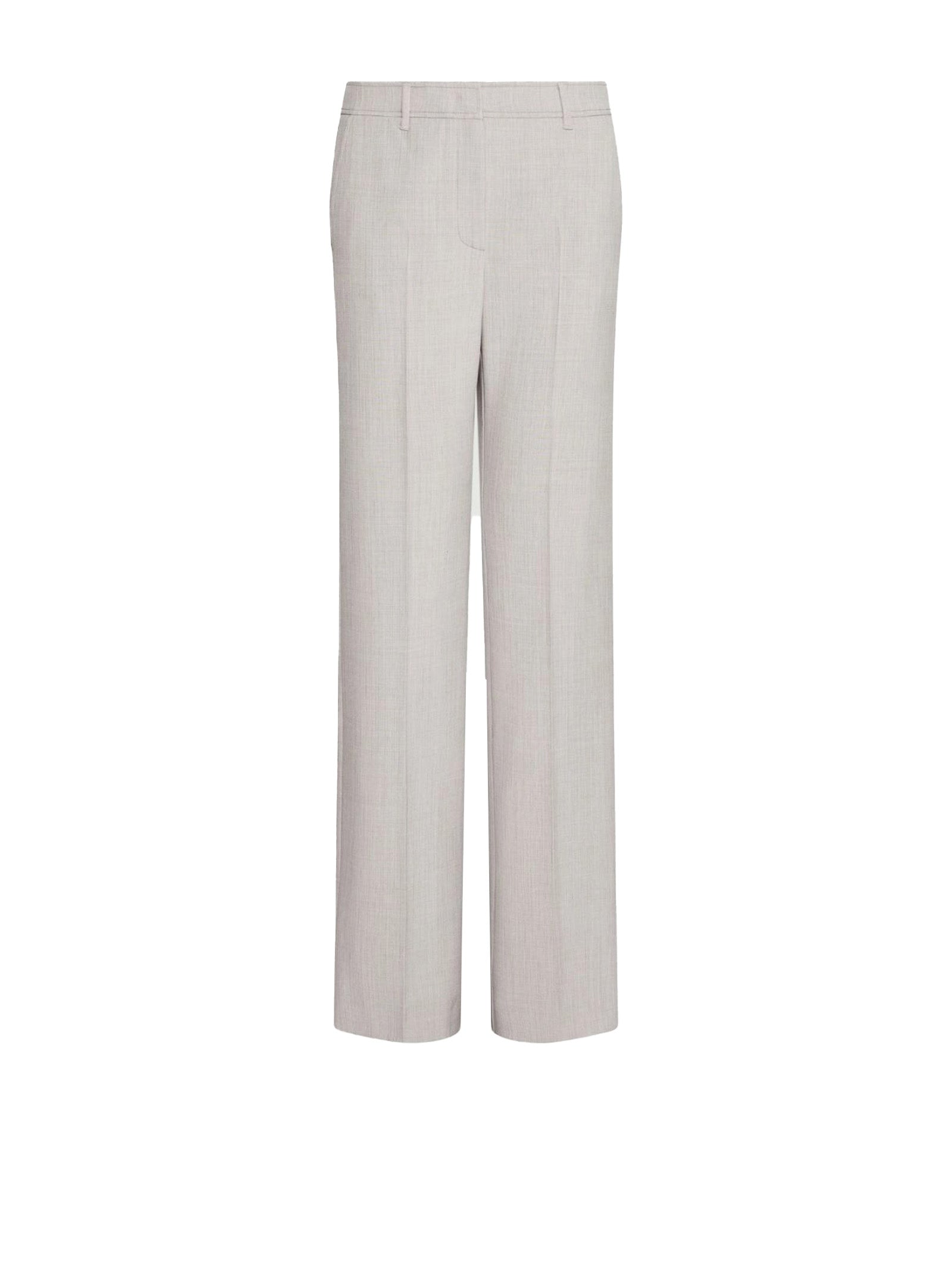 High-Waisted Sand Trousers