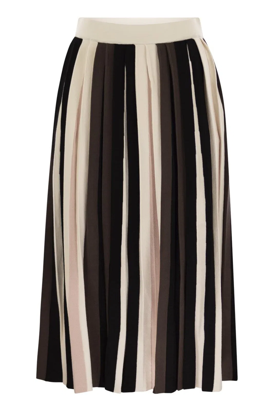 Pleiadi - Pleated Viscose Skirt