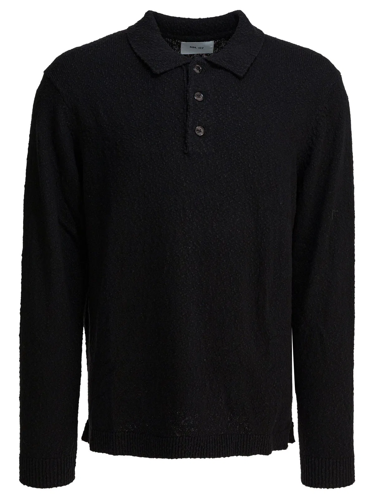 Black Cotton Polo Shirt